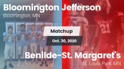 Matchup: Jefferson vs. Benilde-St. Margaret's  2020
