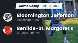 Recap: Bloomington Jefferson  vs. Benilde-St. Margaret's  2020