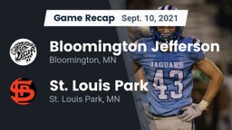 Recap: Bloomington Jefferson  vs. St. Louis Park  2021