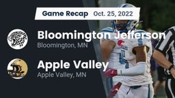 Recap: Bloomington Jefferson  vs. Apple Valley  2022