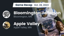 Recap: Bloomington Jefferson  vs. Apple Valley  2023