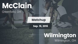 Matchup: McClain vs. Wilmington  2016