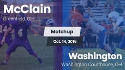 Matchup: McClain vs. Washington  2016