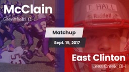 Matchup: McClain vs. East Clinton  2017