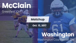 Matchup: McClain vs. Washington  2017