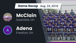 Recap: McClain  vs. Adena  2018