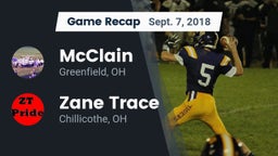 Recap: McClain  vs. Zane Trace  2018