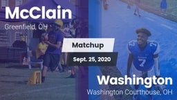Matchup: McClain vs. Washington  2020