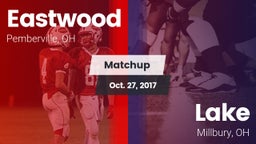 Matchup: Eastwood vs. Lake  2017