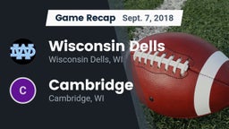 Recap: Wisconsin Dells  vs. Cambridge  2018