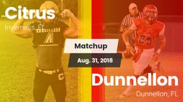 Matchup: Citrus vs. Dunnellon  2018