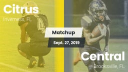 Matchup: Citrus vs. Central  2019