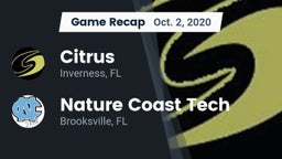 Recap: Citrus  vs. Nature Coast Tech  2020