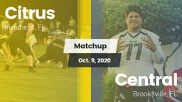 Matchup: Citrus vs. Central  2020