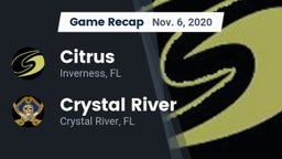 Recap: Citrus  vs. Crystal River  2020