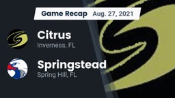 Recap: Citrus  vs. Springstead  2021