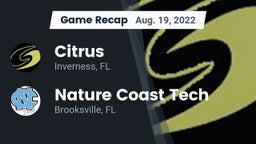Recap: Citrus  vs. Nature Coast Tech  2022