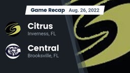 Recap: Citrus  vs. Central  2022