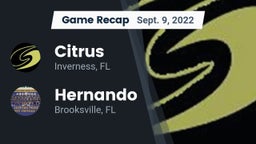 Recap: Citrus  vs. Hernando  2022