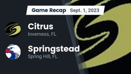 Recap: Citrus  vs. Springstead  2023