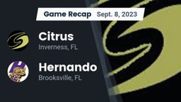 Recap: Citrus  vs. Hernando  2023