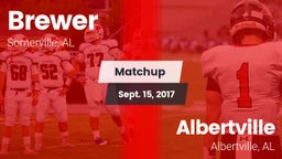 Matchup: Brewer vs. Albertville  2017