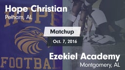 Matchup: Hope Christian vs. Ezekiel Academy  2016
