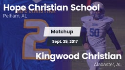 Matchup: Hope Christian vs. Kingwood Christian  2017