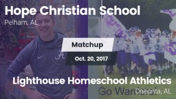 Matchup: Hope Christian vs. Lighthouse Homeschool Athletics 2017