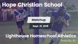Matchup: Hope Christian vs. Lighthouse Homeschool Athletics 2018
