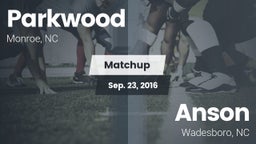 Matchup: Parkwood vs. Anson  2016