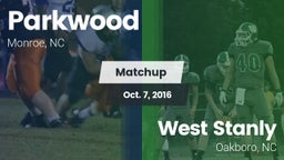 Matchup: Parkwood vs. West Stanly  2016