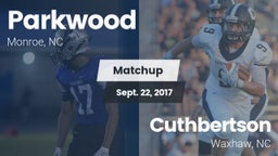 Matchup: Parkwood vs. Cuthbertson  2017