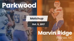 Matchup: Parkwood vs. Marvin Ridge  2017