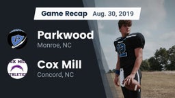 Recap: Parkwood  vs. Cox Mill  2019