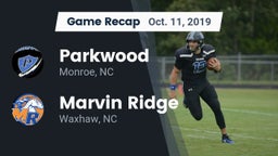 Recap: Parkwood  vs. Marvin Ridge  2019