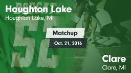 Matchup: Houghton Lake vs. Clare  2016