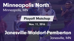 Matchup: Minneapolis North vs. Janesville-Waldorf-Pemberton  2016