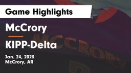 McCrory  vs KIPP-Delta  Game Highlights - Jan. 24, 2023