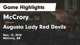 McCrory  vs Augusta Lady Red Devils Game Highlights - Nov. 12, 2018