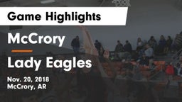 McCrory  vs Lady Eagles Game Highlights - Nov. 20, 2018