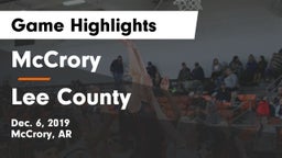 McCrory  vs Lee County  Game Highlights - Dec. 6, 2019