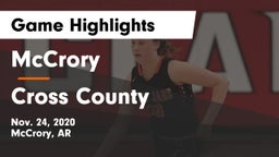 McCrory  vs Cross County  Game Highlights - Nov. 24, 2020