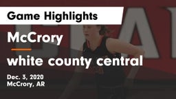McCrory  vs white county central Game Highlights - Dec. 3, 2020