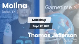 Matchup: Molina vs. Thomas Jefferson  2017