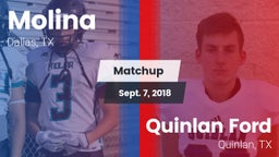 Matchup: Molina vs. Quinlan Ford  2018