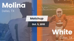 Matchup: Molina vs. White  2018