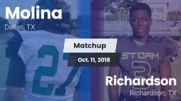 Matchup: Molina vs. Richardson  2018