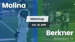 Matchup: Molina vs. Berkner  2018