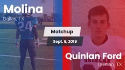 Matchup: Molina vs. Quinlan Ford  2019